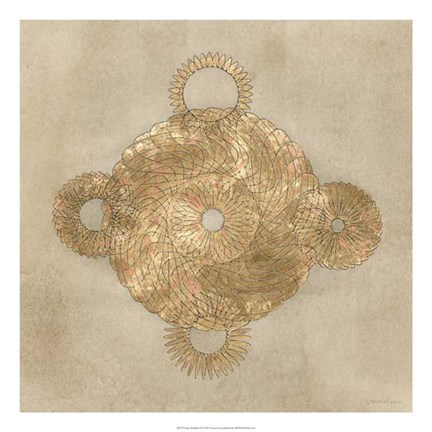 Framed Solar Medallion II Print