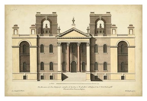 Framed Elevation for a New Design II Print