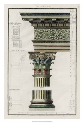 Framed Corinthian Order Print