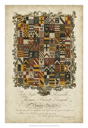 Framed Edmondson Heraldry IV Print