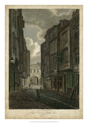 Framed Butcher Row, London Print