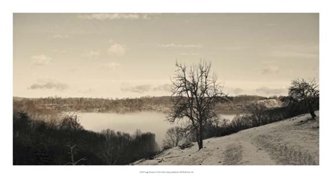 Framed Foggy Mountain I Print