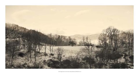 Framed Foggy Mountain II Print