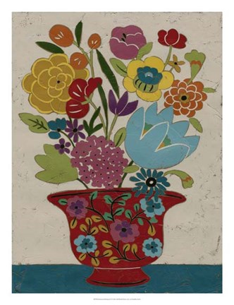 Framed Sentimental Bouquet II Print