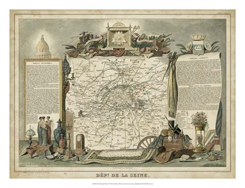 Framed Atlas Nationale Illustre I Print