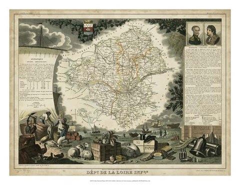 Framed Atlas Nationale Illustre III Print