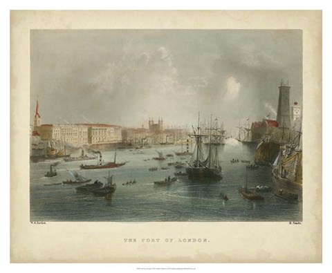 Framed Port of London Print