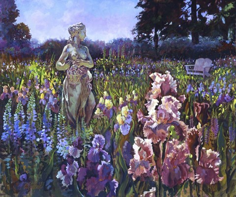 Framed Garden Wait Print