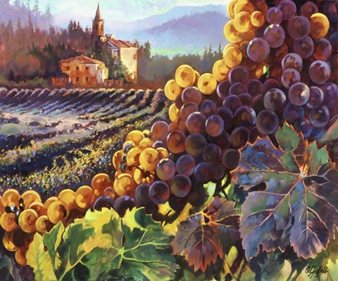 Framed Tuscany Harvest Print