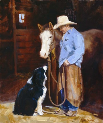 Framed Hey, Buddy Print