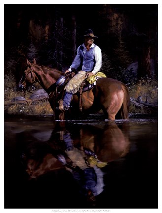 Framed Sound in the Timber Print