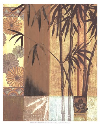 Framed Asian Bamboo Print