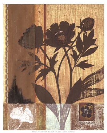 Framed Asian Peonies Print