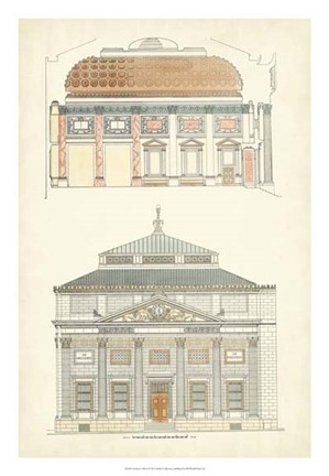 Framed Architect's Plan I Print