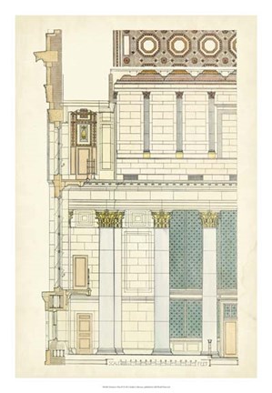 Framed Architect's Plan IV Print