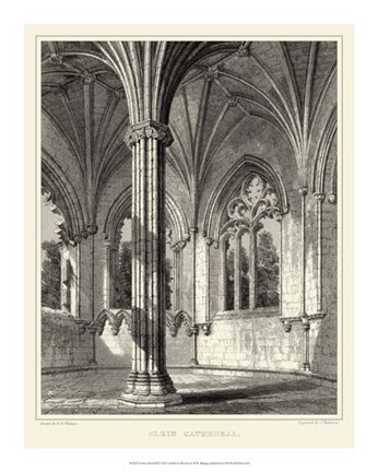 Framed Gothic Detail III Print