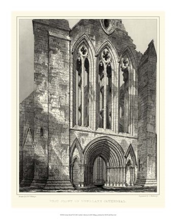 Framed Gothic Detail VI Print
