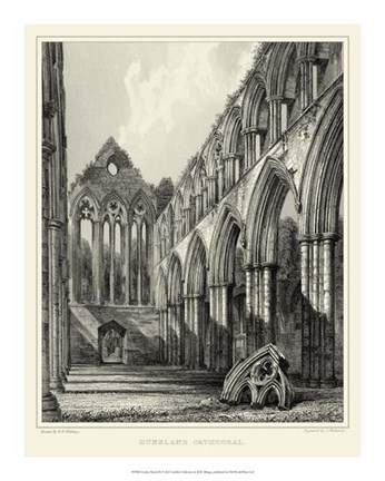 Framed Gothic Detail IX Print