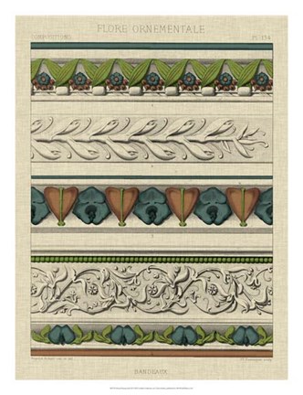 Framed Panel Ornamentale II Print