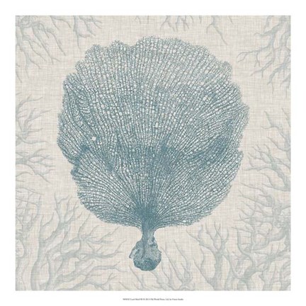 Framed Coral Motif III Print