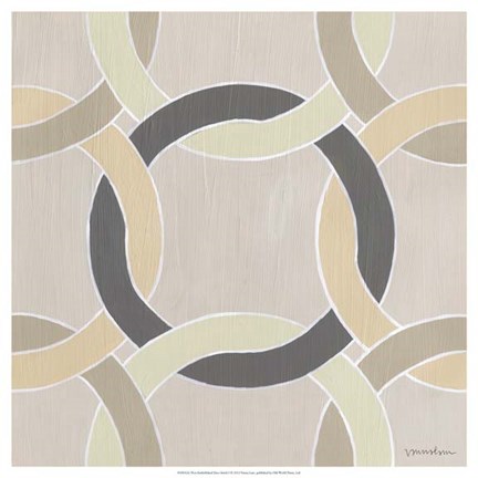 Framed Non-Embellished Deco Stitch I Print