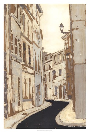 Framed Non-Embellished Streets of Paris II Print