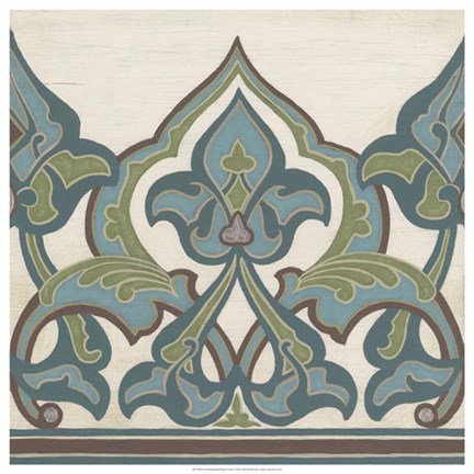 Framed Non-Embellished Persian Frieze I Print