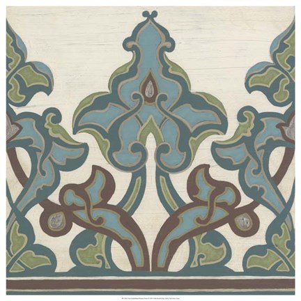 Framed Non-Embellished Persian Frieze II Print