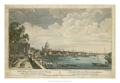 Framed West View of London Print