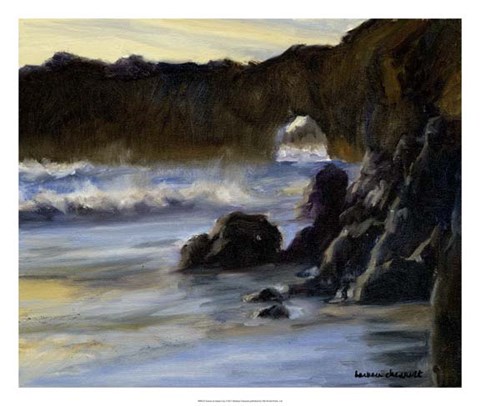 Framed Sunset on Santa Cruz Print