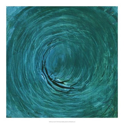 Framed Green Earth IV Print