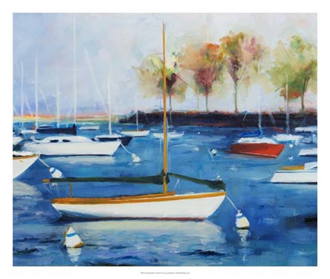 Framed Mooring Basin Print