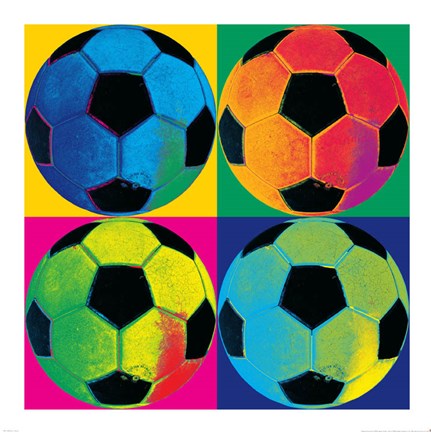 Framed Ball Four-Soccer Print