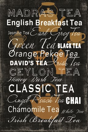 Framed Tea Collection Print