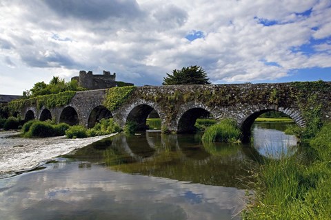 Framed 13 Arch Bridge over the River Funshion, Glanworth, County Cork, Ireland Print