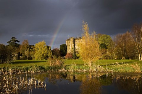 Framed Kilkea Castle Hotel, Built 1180 by Hugh de Lacey, Kilkea, Co Kildare, Ireland Print