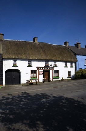 Framed Cartlan's Thatched Pub, Kingscourt, County Cavan, Ireland Print