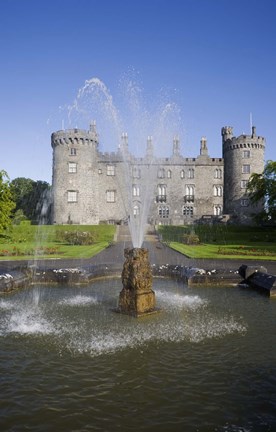 Framed Kilkenny Castle - rebuilt in the 19th Century, Kilkenny City, County Kilkenny, Ireland Print