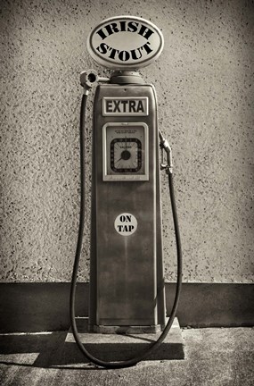 Framed Irish Stout on Tap, De Luan&#39;s Bar, Ballydowane, Bunmahon, County Waterford, Ireland Print