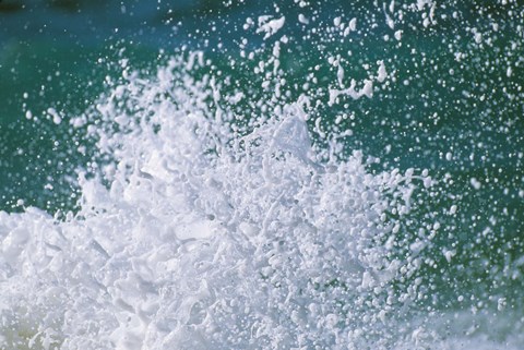 Framed Foam splashing in the sea Print