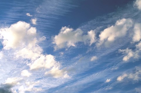 Framed Clouds in a Blue Sky Print
