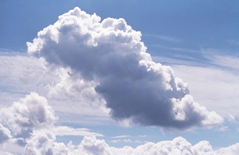 Framed Clouds in a Light Blue Sky Print
