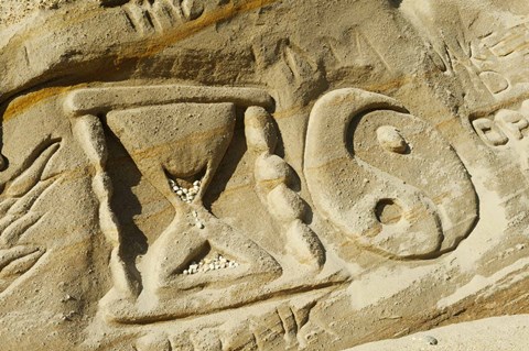 Framed Rock Carvings I Print