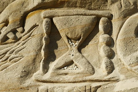 Framed Rock Carvings III Print