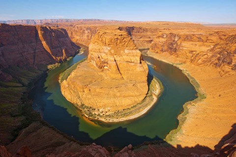 Framed Rock formations at Goosenecks State Park, Utah, USA Print