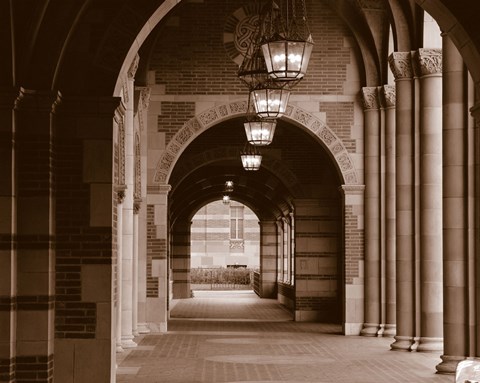 Framed Arches of Royce Hall, University of California, Los Angeles, California, USA Print