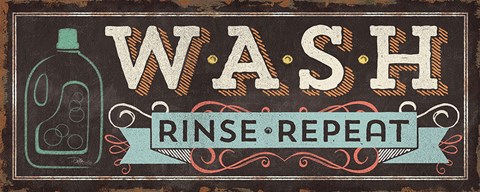 Framed Laundry Day II Print