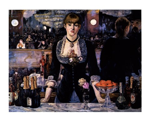 Framed Bar at the Folies-Bergere Print