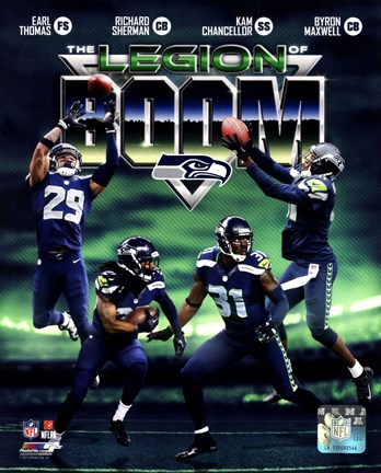 Framed Seattle Seahawks The Legion of Boom Composite Print