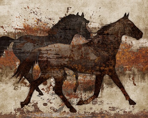 Framed Running Free I Print